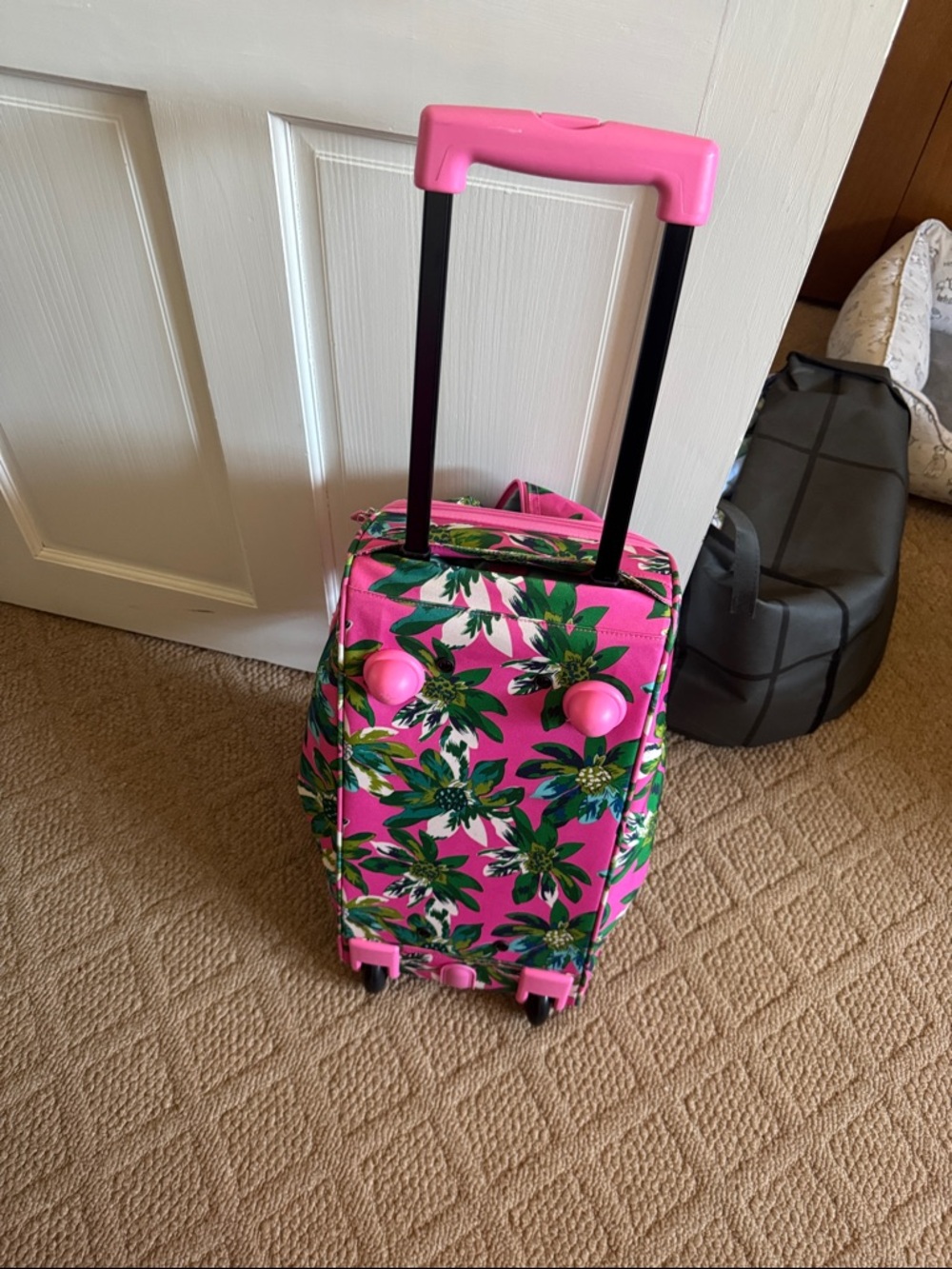 Vera Bradley Hot Pink Floral Travel Duffel